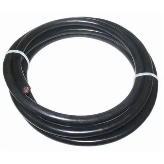 Welding Cable,1 AWG,10 ft.,Black,Rubber 19YE03