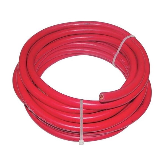 Westward Welding Cable,2 AWG,25 ft.,Red,Rubber 19YE28