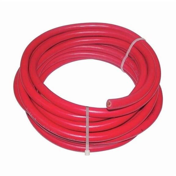 Westward Welding Cable,4/0,25 ft.,Red,Rubber 19YE43
