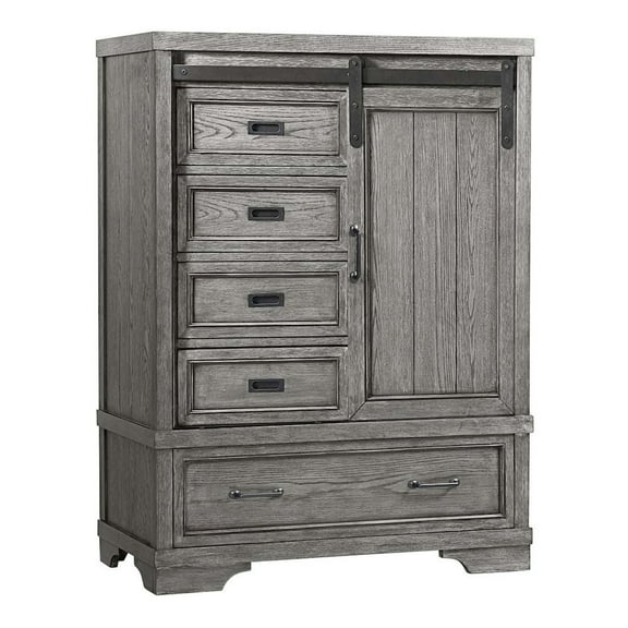 Westwood Design Foundry Wood Chifferobe, Brushed Pewter