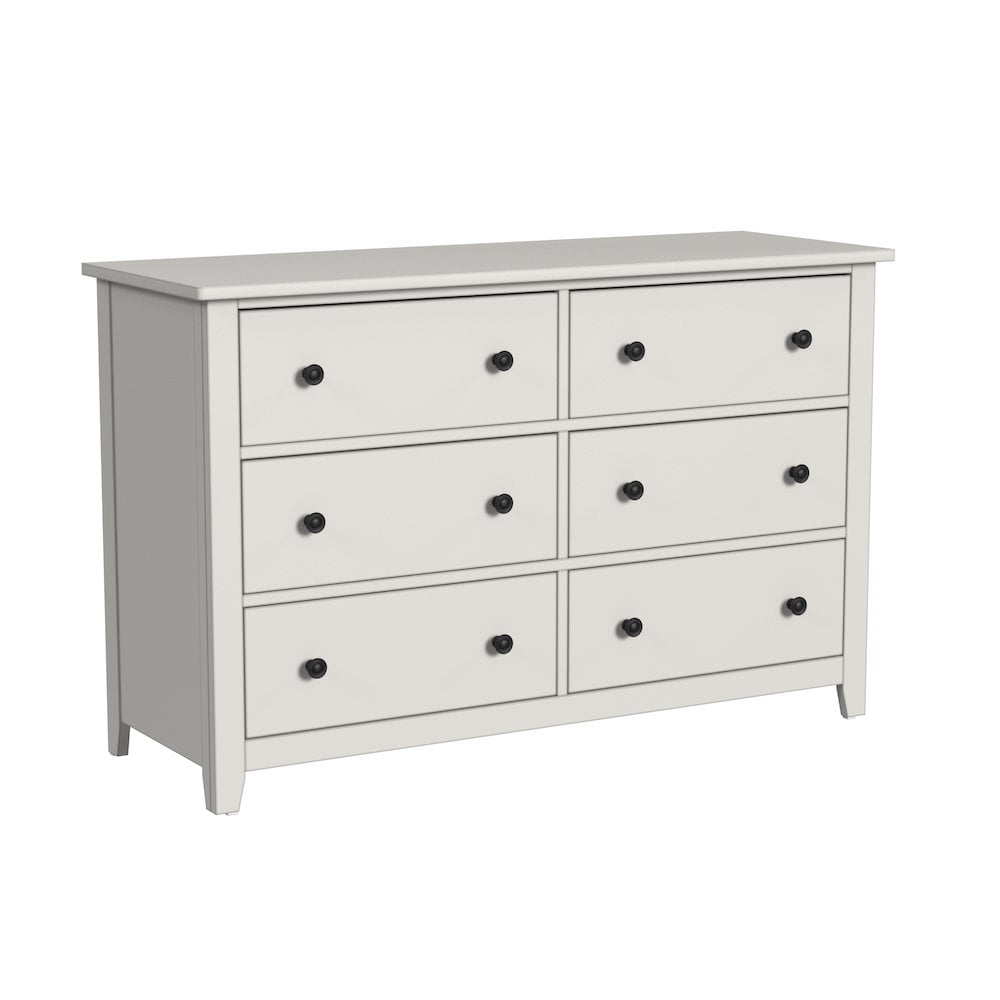Cream Farmhouse Nursery Dresser with Dovetail Drawers