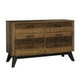 thumbnail image 1 of Westwood Design Urban Rustic 6-Drawer Wood Dresser in Brushed Wheat Brown, 1 of 2