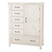 Westwood Design Westfield Traditional Chifforobe in Brushed White Finish