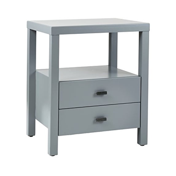 "East at Main Westwood Minimalist Nightstand, Sustainable Acacia Wood, 2-Drawer, 18""Wx15""Dx22""H, Bedroom Furniture"