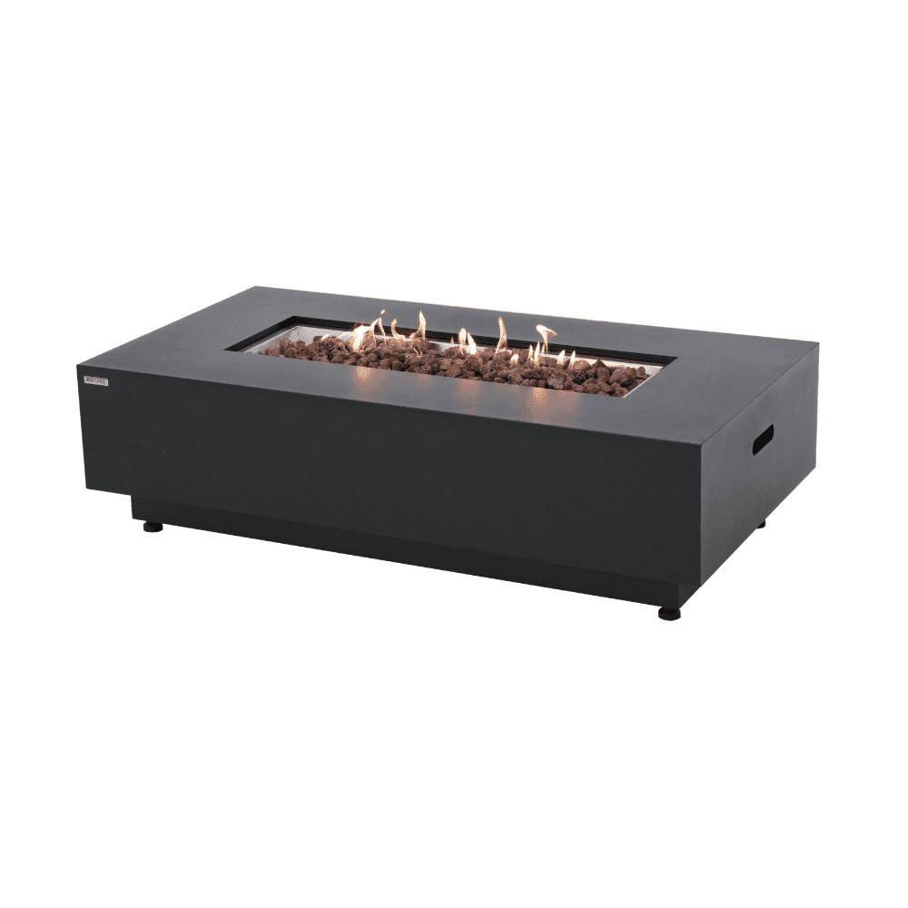 Westwood Propane Fire Pit Table 50” Outdoor Firepit 50,000 BTU Firepits for Outside with Lava Rocks and Removable Lid Metal Fire Pit Outdoor Fireplace Propane Fire Pits for Outside CSA Certified