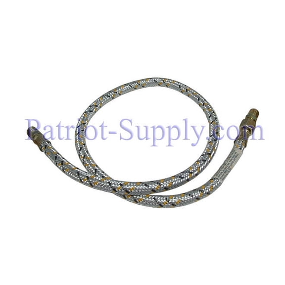 Westwood S220-36 Flexible oil line, braided steel outside covering, 1/4"-NPT (MxM), 36" long