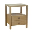 thumbnail image 1 of Westwood Tan Modern Solid Wood 2-Drawer Nightstand with Shelf by East at Main 18"Wx15"Dx22"H, 1 of 5