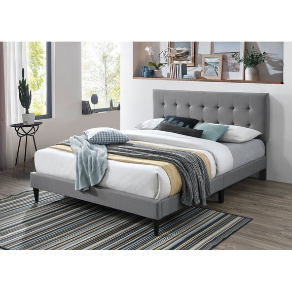 Westwood Upholstered Bed with Tufted Rectangle Headboard