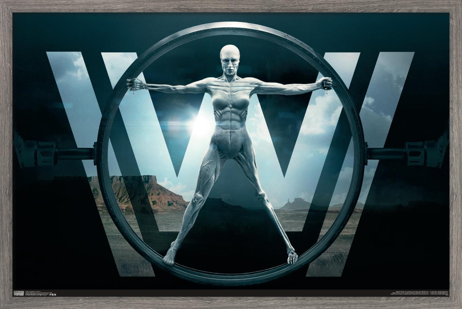 Westworld - Key Art Wall Poster, 14.725" x 22.375", Framed