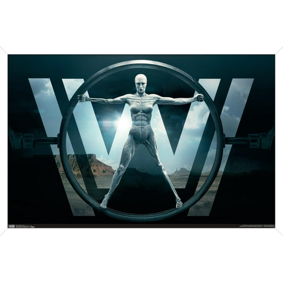 Westworld - Key Art Wall Poster, 14.725" x 22.375", Framed