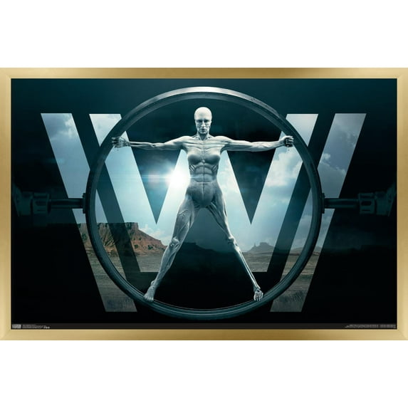 Westworld - Key Art Wall Poster, 14.725" x 22.375", Framed