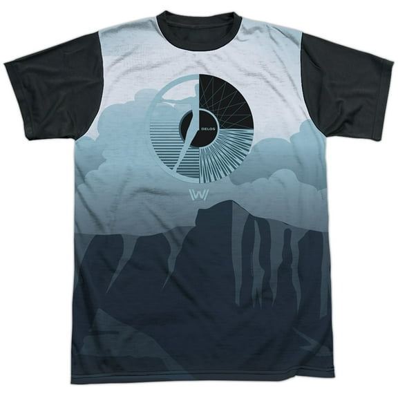 Westworld - Landscape - Short Sleeve Black Back Shirt - Medium