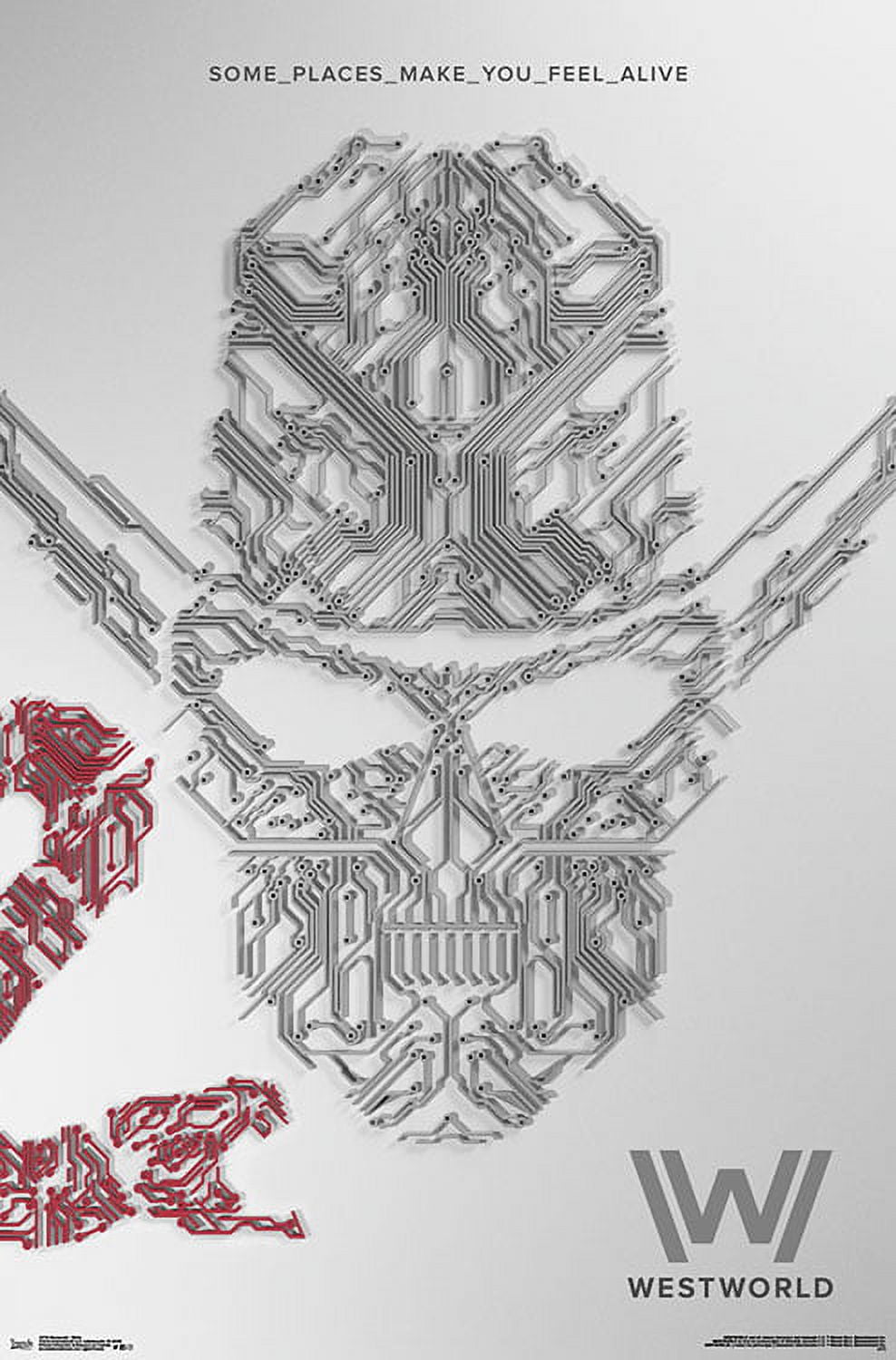 Westworld - White Poster and Poster Mount Bundle