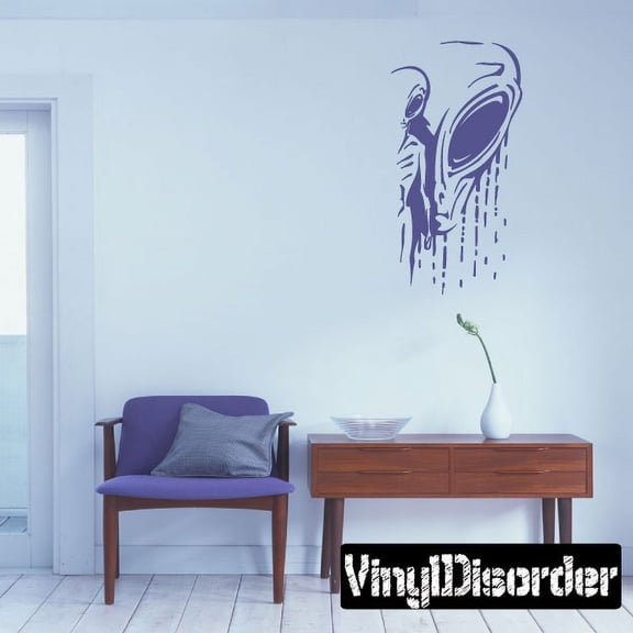 Wet Alien Decal - 36 Inches