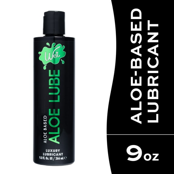 Wet Premium Aloe-Based Lube, Ultra Hydrating Luxury Personal Lubricant, 9.0 fl oz