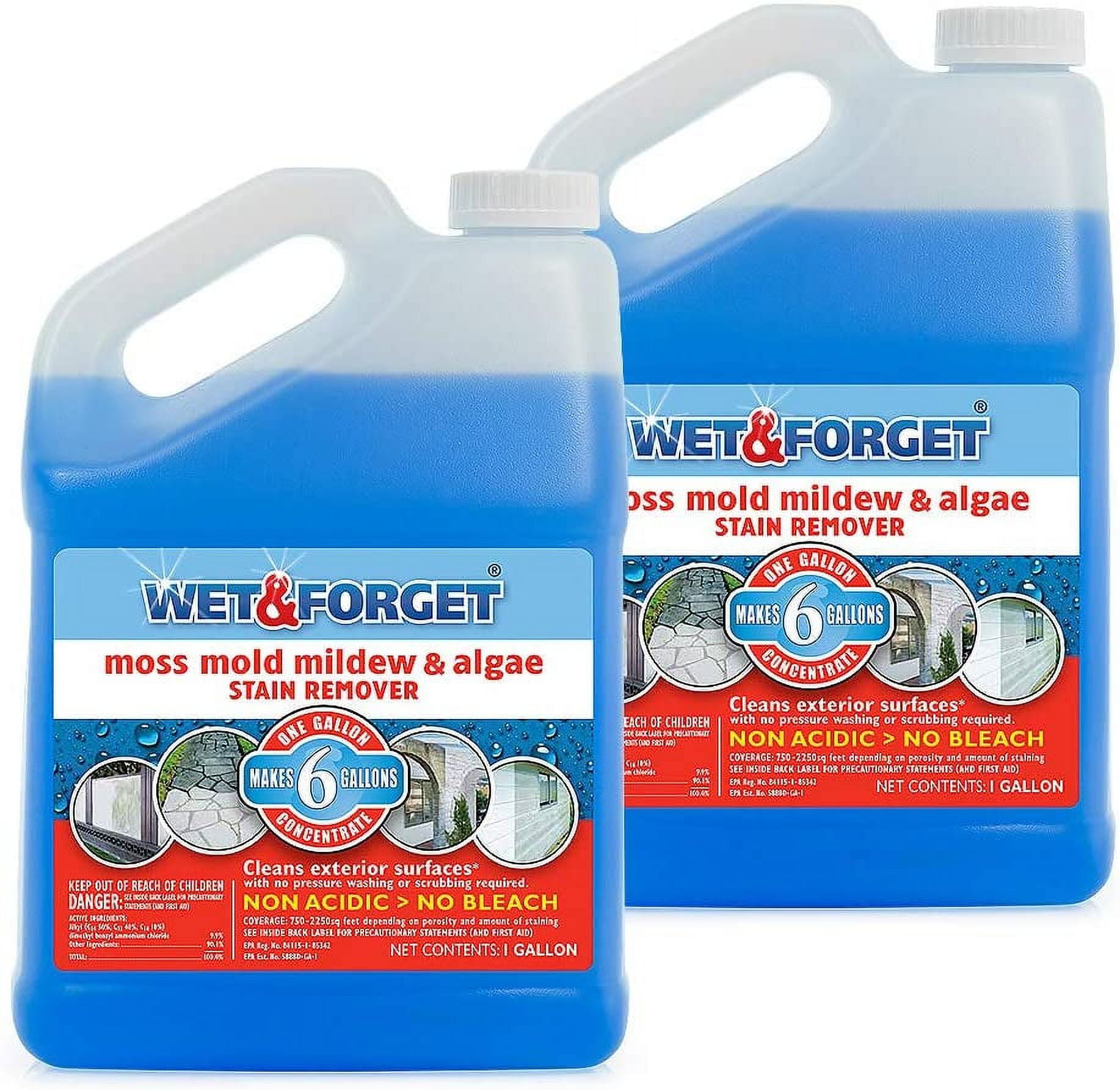 Wet And Forget 800006, 1 Gallon Concentrate, 2 pack