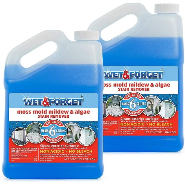 Wet And Forget 800006, 1 Gallon Concentrate, 2 pack - Walmart.com