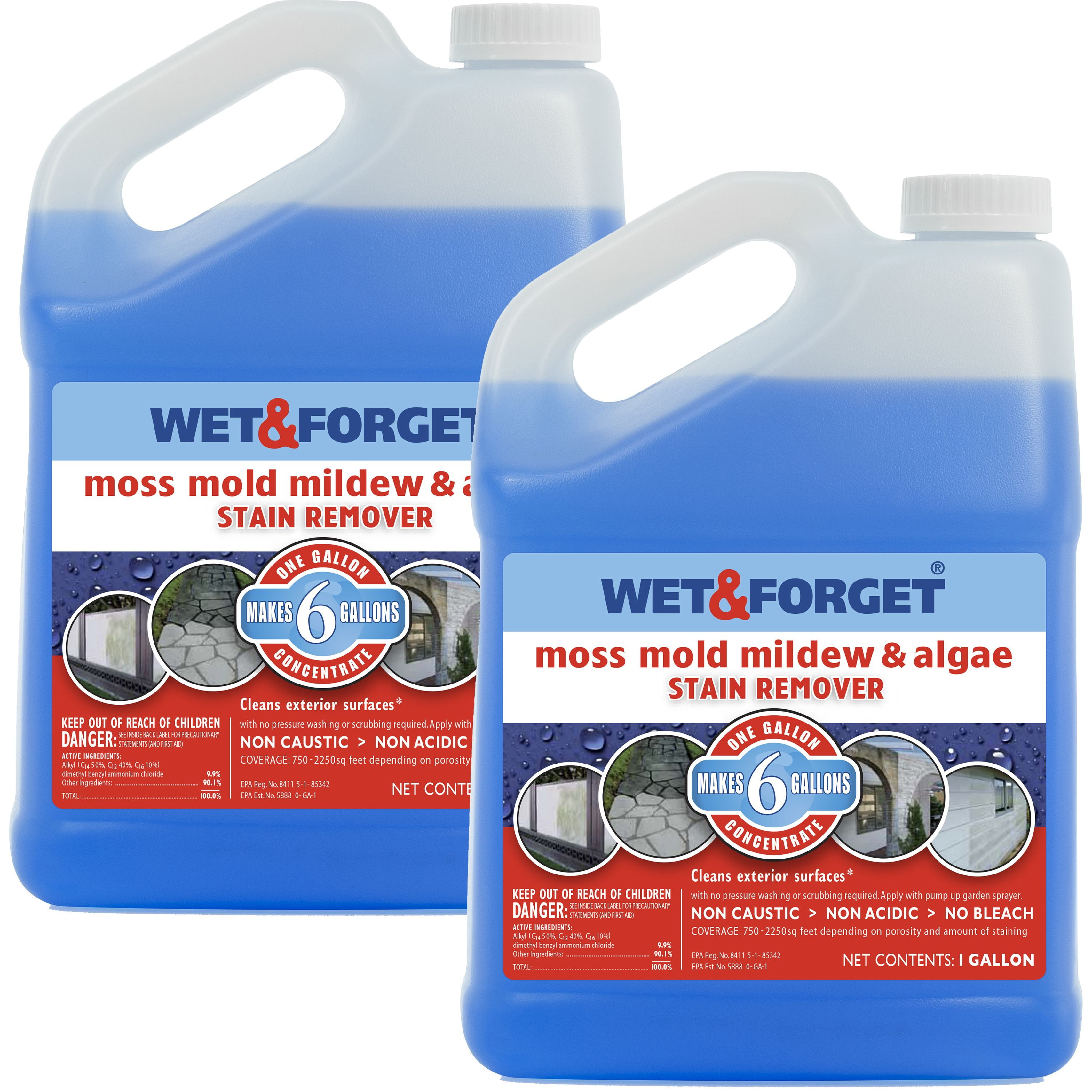 Wet And Forget 800006, 1 Gallon Concentrate, 2 pack - Walmart.com