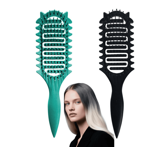 Wet Brush Detangling Brush,(2 Pack),Wet & Dry Tangle-Free Hair Brush for Women & Men,No Tangle,Soft and Flexible Bristles for Straight,Curly and Thick Hair—Durable Anti-Static Bristles,Lightwei