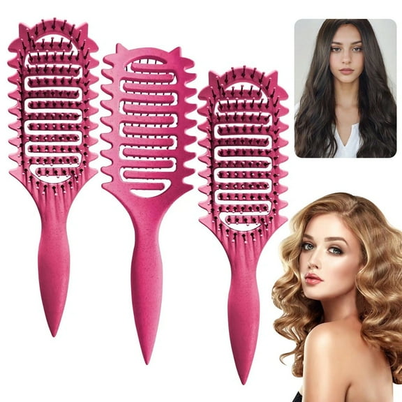 Wet Brush Detangling Brush,Detangler Brush (Black) - Wet & Dry Tangle-Free Hair Brush for Women & Men - No Tangle Soft & Flexible Bristles for Straight, Curly, & Thick Hair