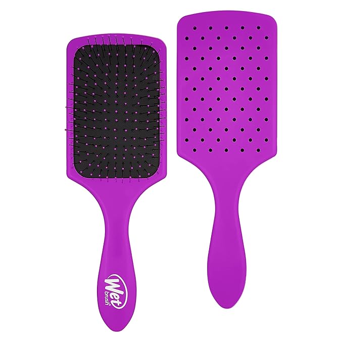 Wet Brush Detangling Brush, Paddle Detangler Brush (Purple) Wet & Dry