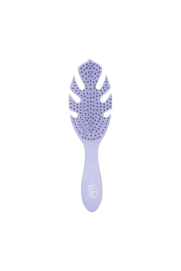 Go Green Hair Brush Detangler, Soft, Flexible Bristles, Purple 1 Ct, Wet Or Dry Hair