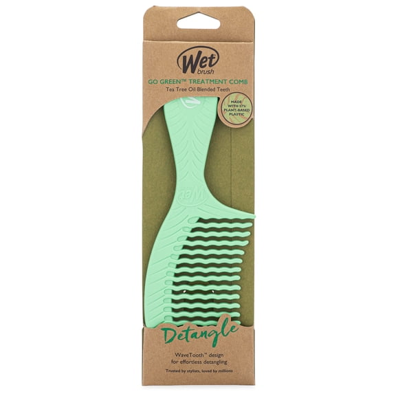 Wet Brush Go Green Tea Tree Oil Treatment Comb - Green 1CT