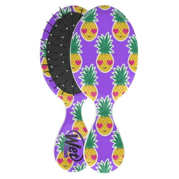 Wet Brush Mini Detangler Travel Brush Happy Hair Smiley Pineapple