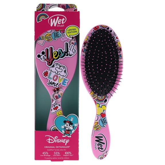Wet Brush Original Detangler Disney Classic Brush - Peace Love Pink for Unisex - 1 Pc