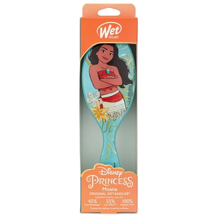 Wet Brush Original Detangler Hair Brush Disney Elegant Princess- Moana 1 CT