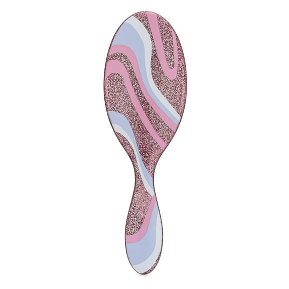 Wet Brush Original Detangler Hair Brush, Pink (Glitter Vortex) - Ultra-Soft IntelliFlex Bristles - Detangling Brush Glides Through Tangles For All Hair Types (Wet Dry & Damaged) - Women & Men