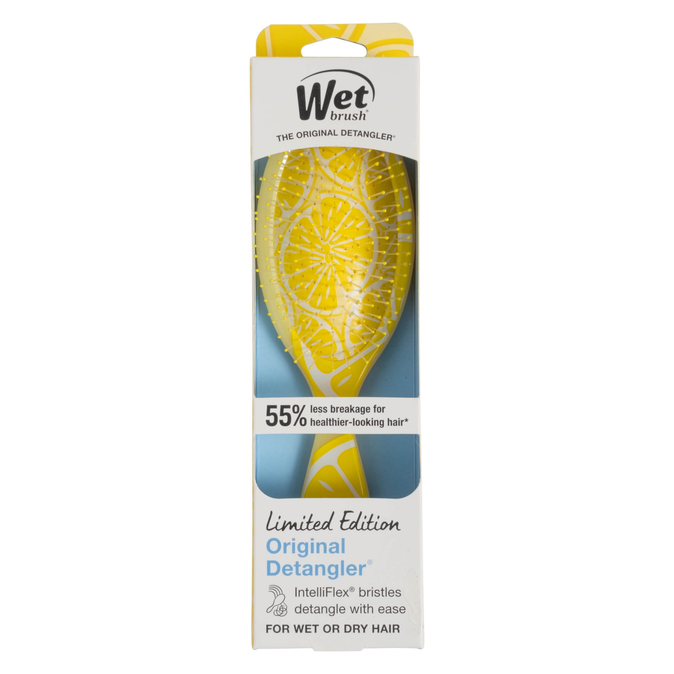 Wet Brush Original Detangler Hair Brush, Tutti Frutti Collection, Lemon