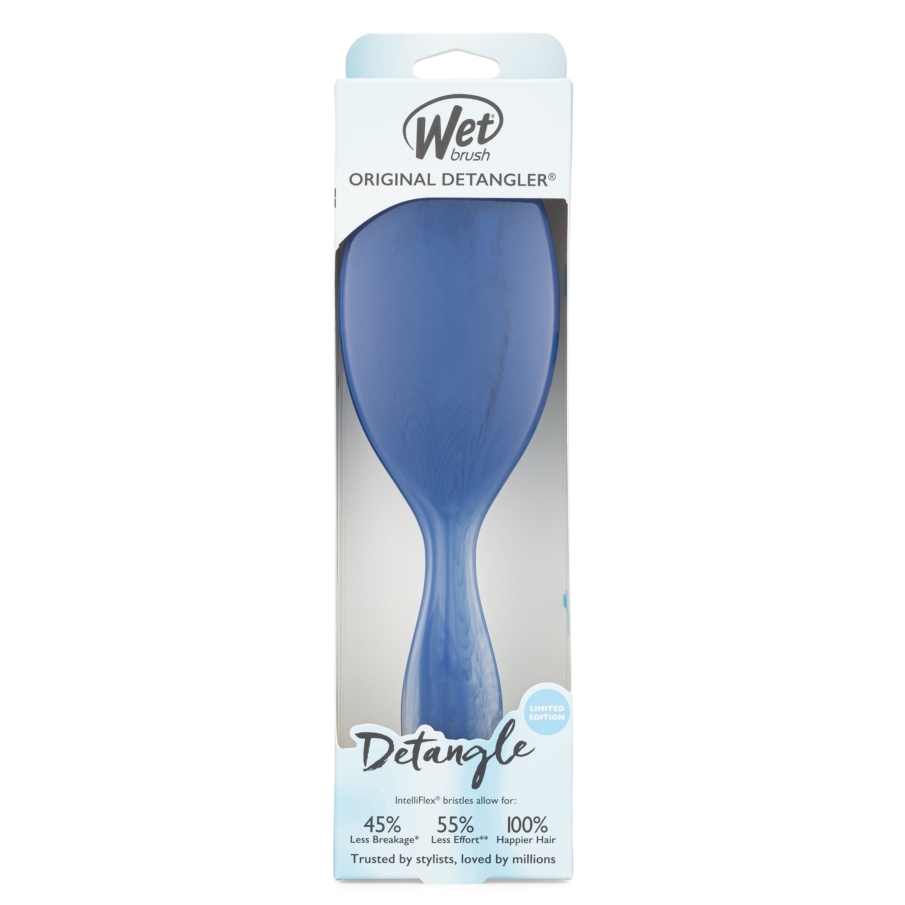 Wet Brush Detangler- Floral Folklore Blue – Spring and Prince
