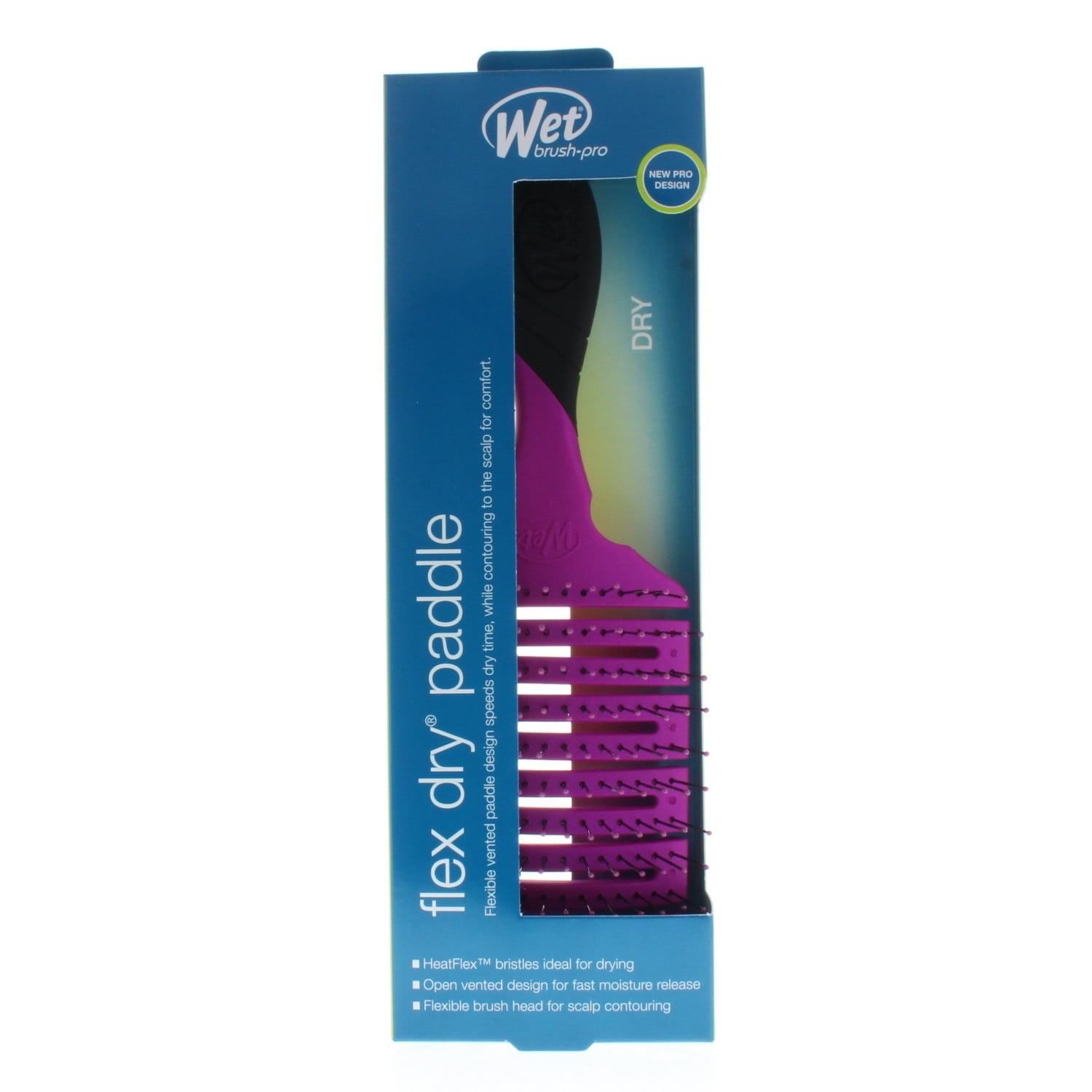 Brosse WetBrush Pro Flex Dry Paddle Violette - Brosse Carrée Flexible Pour Séchage, Neuf