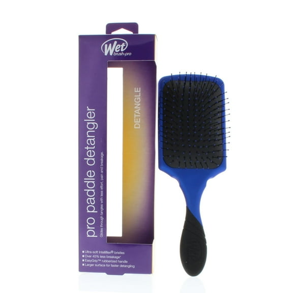 Wet Brush Pro Paddle Detangler Professional Hair Brush, Royal/Blue