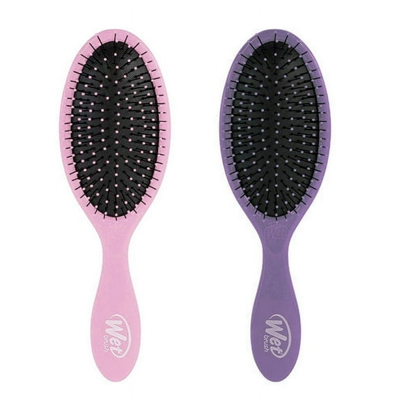 Wet Brush Pro Pink & Purple Detangle Hair Brush Flex Bristles -2 Pieces