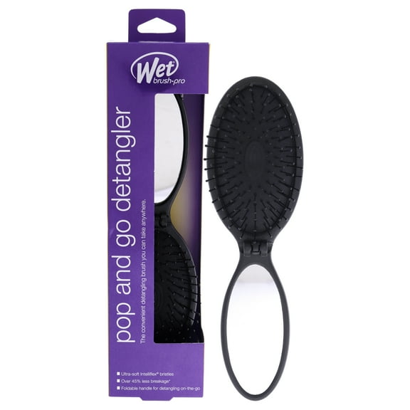 Wet Brush Pro Pop and Go Detangler Brush - Black, 1 Pc Hair Brush