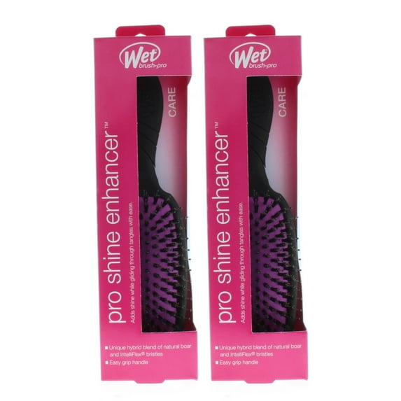 Wet Brush Pro Shine Enhancer Black Model# BWP833BLACKNW (2 Pack)