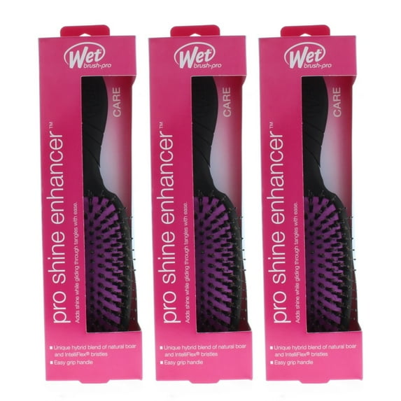 Wet Brush Pro Shine Enhancer Black Model# BWP833BLACKNW (3 Pack)