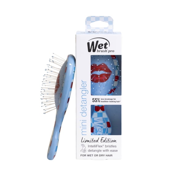 Wet Brush Original Mini Detangler Hair Brush IntelliFlex® Bristles Sweet Cherry