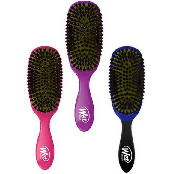 Wet Brush Shine Enhancer IntelliFlex Bristles Hair Brush Travel Assorted