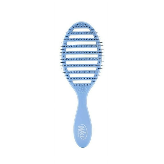 Wet Brush Speed Dry Detangler Hair Brush for Quick Heat Drying Styles Solid Sky Blue
