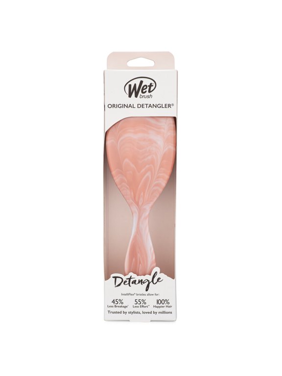 Original Detangler Hair Brush, For Wet or Dry Hair, Watercolor Waves Pink