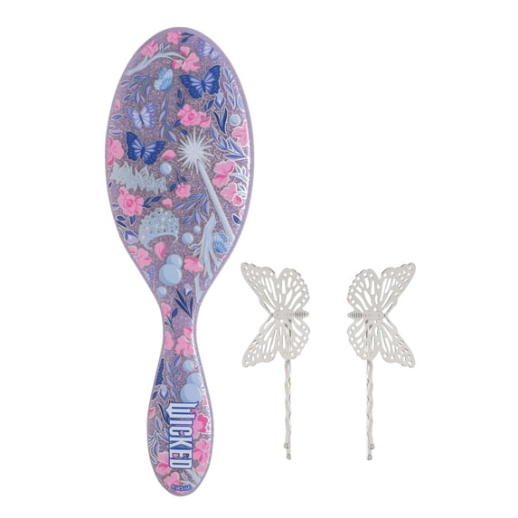Wet Brush Glow with Glinda Original Detangler Hair Brush & Butterfly Bobbies