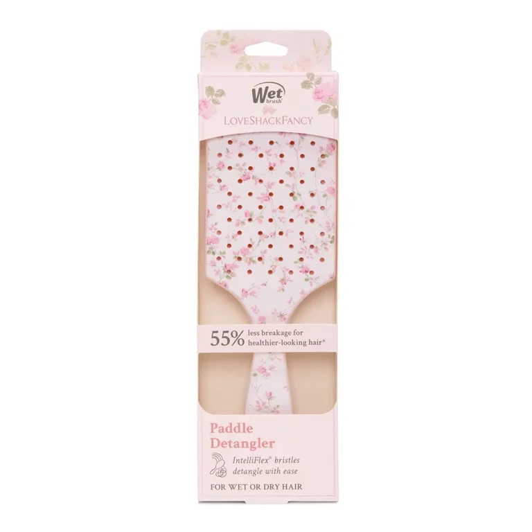 LOVESHACKFANCY Wet Brush Paddle Brush in Everblooming Rosettes Founder Favorite LoveShackFancy main image 2