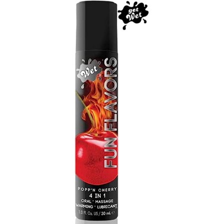 Wet Cherry Flavored Warming Lube, 1 FL Oz Personal Lubricant