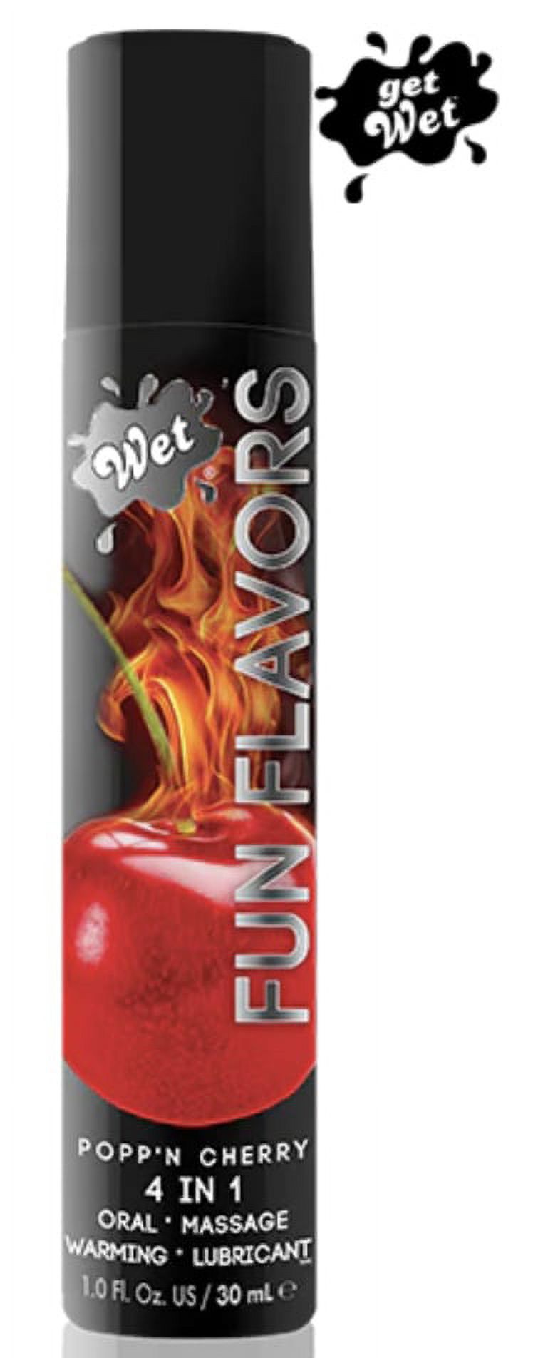 Wet Cherry Flavored Warming Lube, 1 FL Oz Personal Lubricant