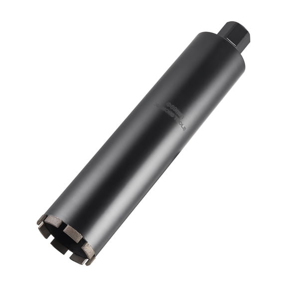 Wet Diamond Core Drill Bit, 3.5" Diameter, 14" Depth, for Reinforced Concrete&Masonry, High-Precision Welded Design