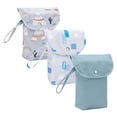 thumbnail image 1 of Waterproof Wet Dry Bag, Multi-use Reusable Wet Pouch for Diapers, Swimwear & Gym Clothes with Botanical Print, 1 of 6