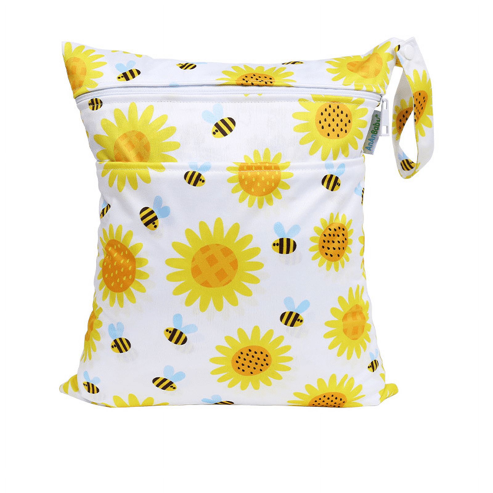 Wet Dry Bags Waterproof Cloth Diapers Wet Bag with Double Zippered